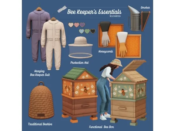 Mix Beekeeper Essentials - The Sims 4 Custom Content