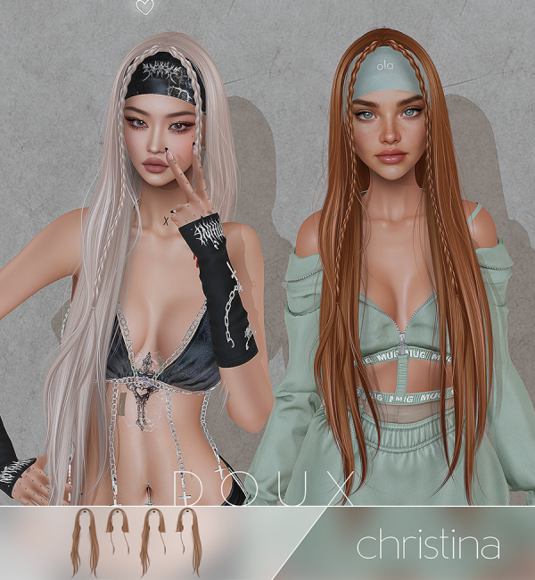 Alpha New Release Christina by douxhair - The Sims 4 Custom Content
