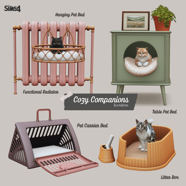 Mix Cozy Companions by leosims4cc - The Sims 4 Custom Content