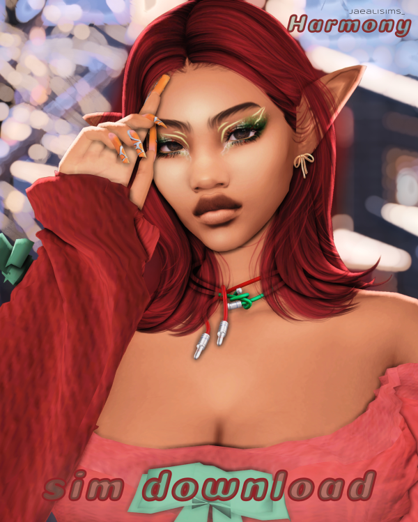 Alpha The Lookbook Era Harmony Noel by simsfinds - The Sims 4 Custom Content