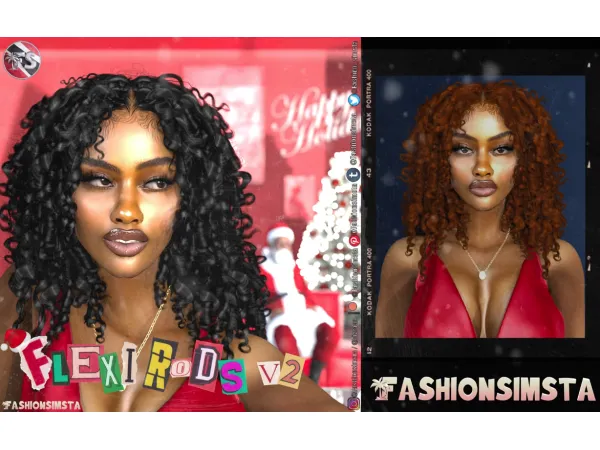 Alpha Flexi Rod V2 x KikoVanity Collab by FashionSimsta - The Sims 4 Custom Content