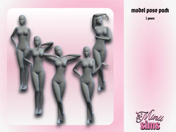 Mix Model Pose Pack by Minii_sims4 - The Sims 4 Custom Content