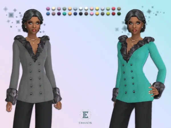 Mix ErinAOK Womens Coat 011926 - The Sims 4 Custom Content