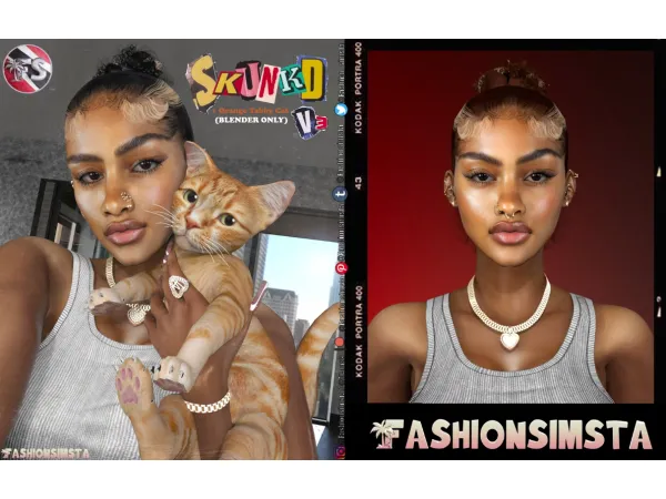 Alpha Skun'd Bun ( v3) by FashionSimsta - The Sims 4 Custom Content