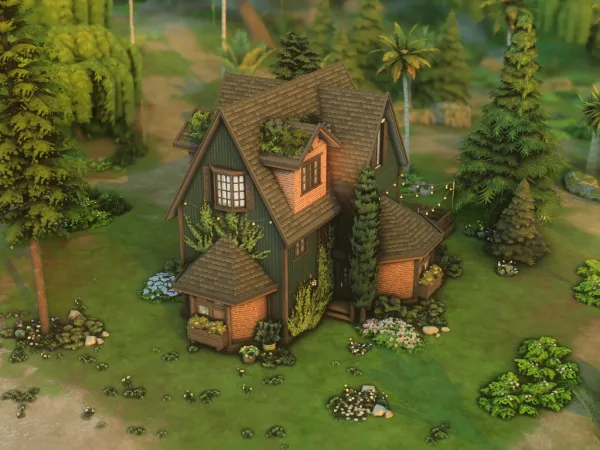 Maxis Match Lake Beauty Home - The Sims 4 Custom Content