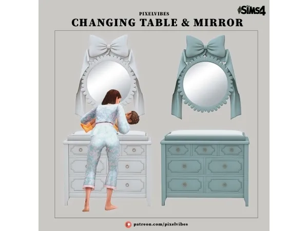 Mix Changing Table Mirror - The Sims 4 Custom Content