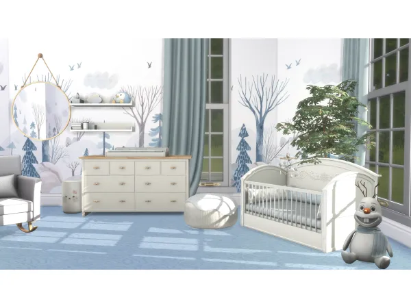 Maxis Match Winter Wonderland Nursery Floor - The Sims 4 Custom Content