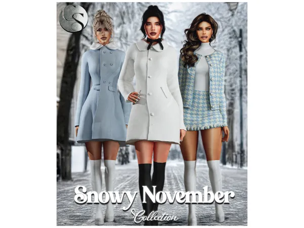 Alpha CAMUFLAJE Snowy November Collection - The Sims 4 Custom Content