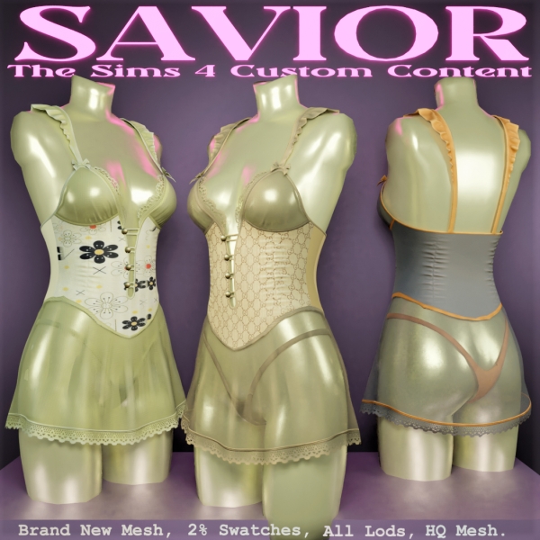 Alpha Svr_Inka Cristie Dress Transparent by saviorts4 - The Sims 4 Custom Content