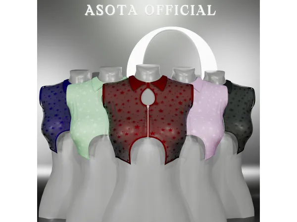 Alpha [ASOTA OFFICIAL] Fallon Top - The Sims 4 Custom Content