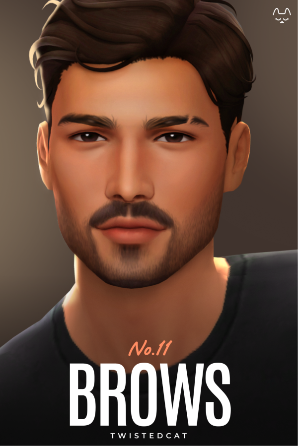 Maxis Match Eyebrow Set No11 by simsfinds - The Sims 4 Custom Content