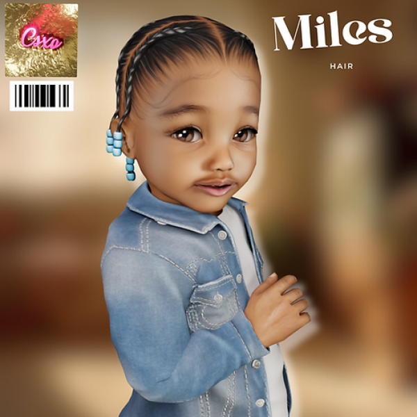 Alpha Braids Bow Bows Hair Pack by simsfinds - The Sims 4 Custom Content