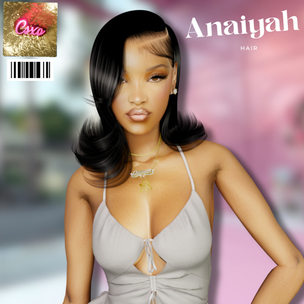 Alpha Anaiyah Hair by simsfinds - The Sims 4 Custom Content
