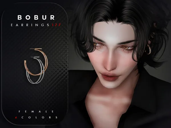 Sims 4 Hoop Earrings with gems