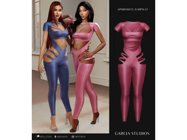 Alpha Aphrodite Jumpsuit by garcia_studios - The Sims 4 Custom Content