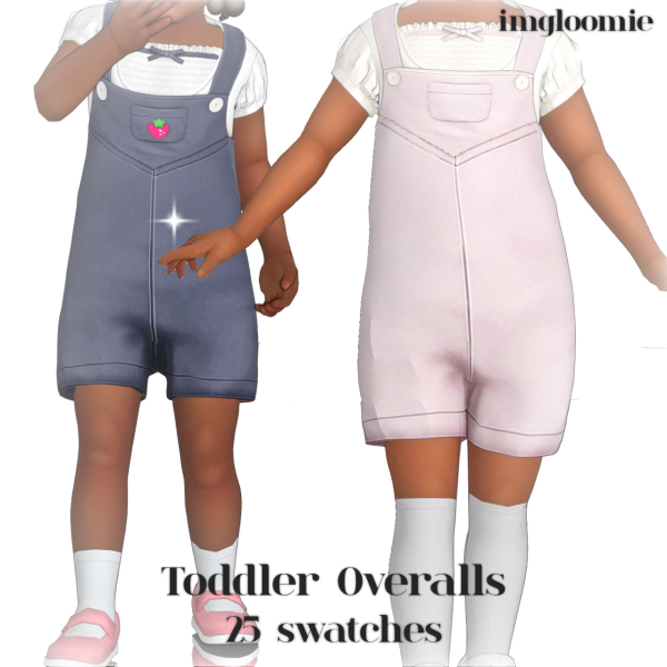 Maxis Match [imgloomie]ToddlerOveralls by simsfinds - The Sims 4 Custom Content