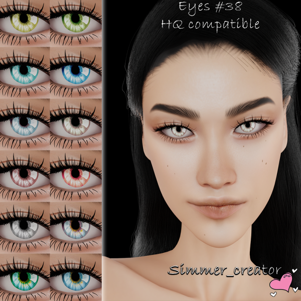 Alpha Eyes 38 by simmer_creator - The Sims 4 Custom Content