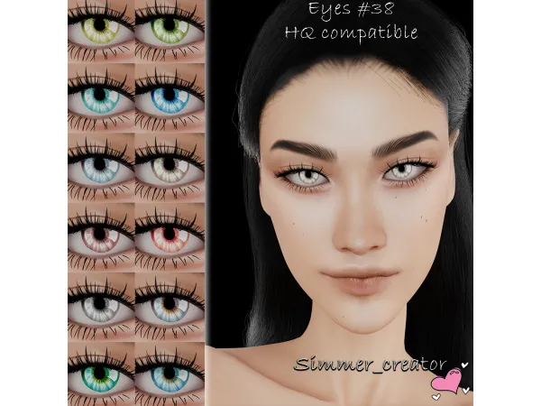 Alpha Eyes 38 - The Sims 4 Custom Content