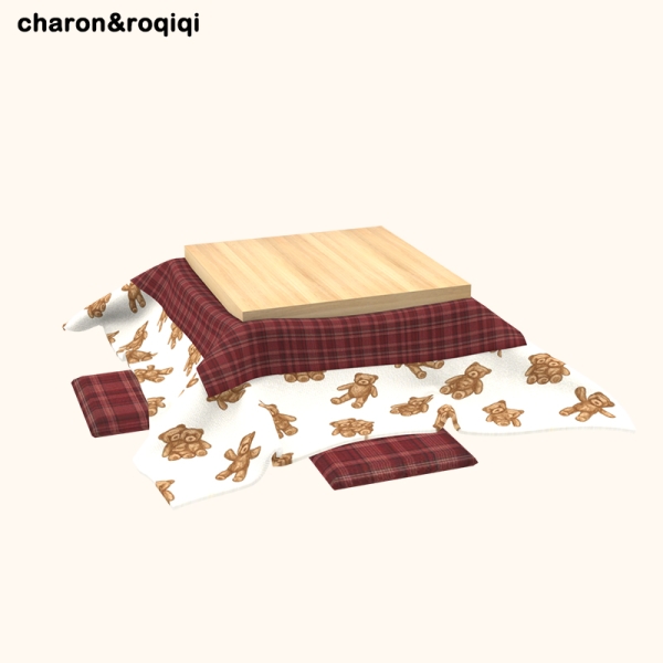 Mix [charonroqiqi]four person kotatsu table by roqiqi - The Sims 4 Custom Content