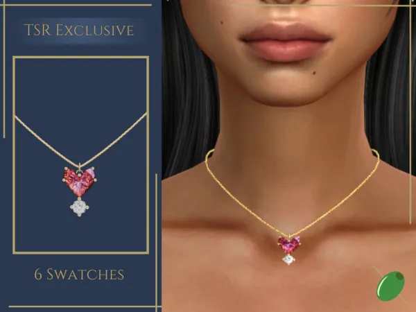 Sims 4 Lorenza Heart Necklace