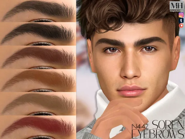 Alpha Soren Eyebrows N442 - The Sims 4 Custom Content