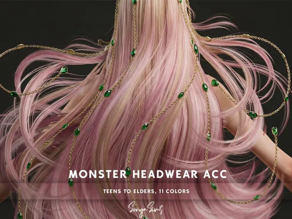 Alpha MONSTER COLLECTION CasualSims x SonyaSims Floating Headwear - The Sims 4 Custom Content
