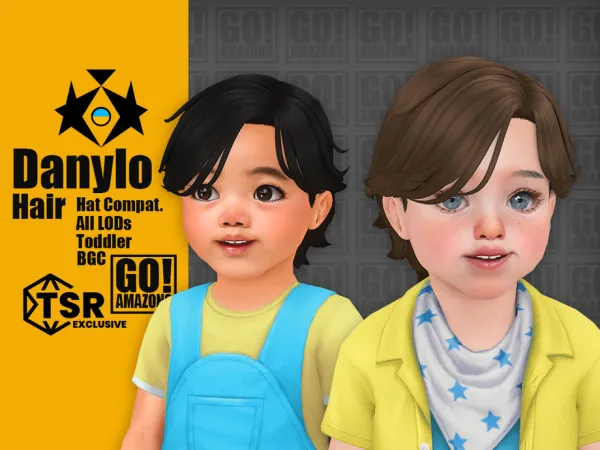 Maxis Match Danylo Hair - The Sims 4 Custom Content