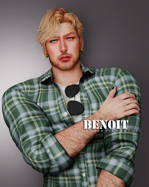 Mix benoit male sim by lamontcreatorr - The Sims 4 Custom Content