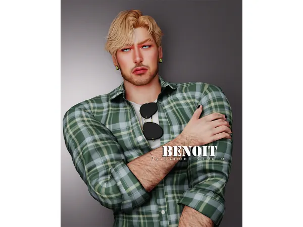 Mix benoit male sim - The Sims 4 Custom Content