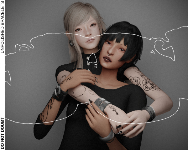 Maxis Match Unpolished Bracelets by simsfinds - The Sims 4 Custom Content