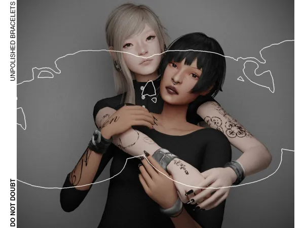 Maxis Match Unpolished Bracelets by donotdoubt - The Sims 4 Custom Content