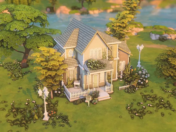 Maxis Match Whimsical Mint House - The Sims 4 Custom Content