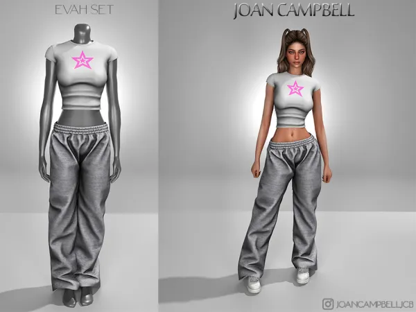 Alpha EVAH SET by Joan_Campbell_Beauty_ - The Sims 4 Custom Content