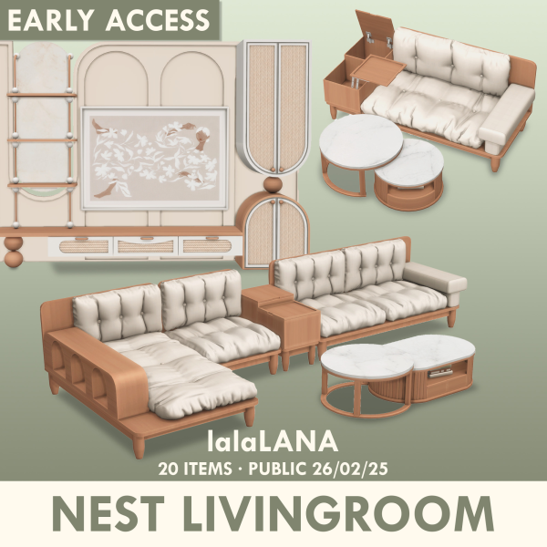 Maxis Match Nest Collection by simsfinds - The Sims 4 Custom Content