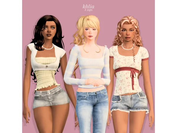 Maxis Match seline set by khlia - The Sims 4 Custom Content