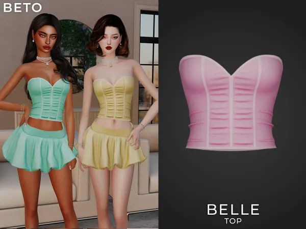 Alpha Belle (Top) - The Sims 4 Custom Content