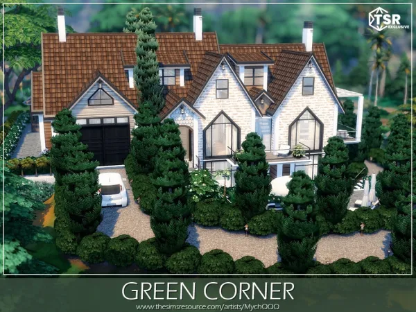 Sims 4 Green Corner by MychQQQ