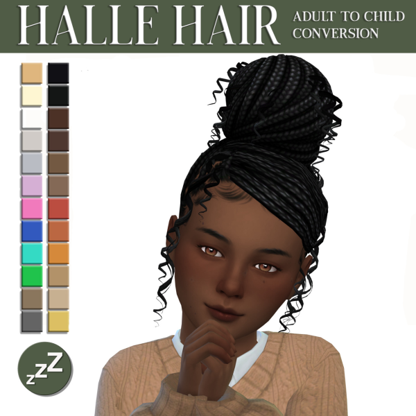 Maxis Match ORCHIONA HAIR CONVERSIONS sims by simsfinds - The Sims 4 Custom Content