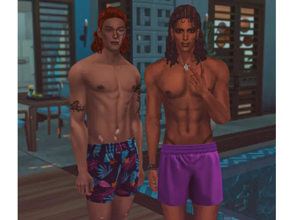 Maxis Match [Flyinthewind] Vacation shorts - The Sims 4 Custom Content