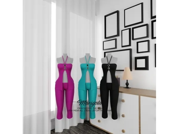 Alpha MARIGOLD ALVIRA OUTFIT - The Sims 4 Custom Content