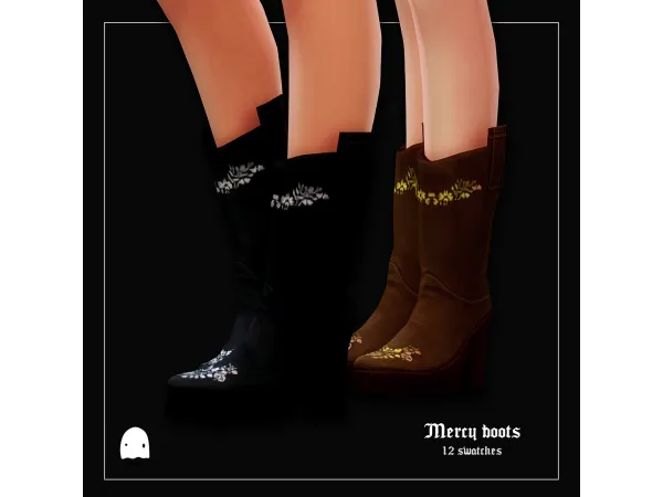 Maxis Match Feronia Boots by sondescent - The Sims 4 Custom Content