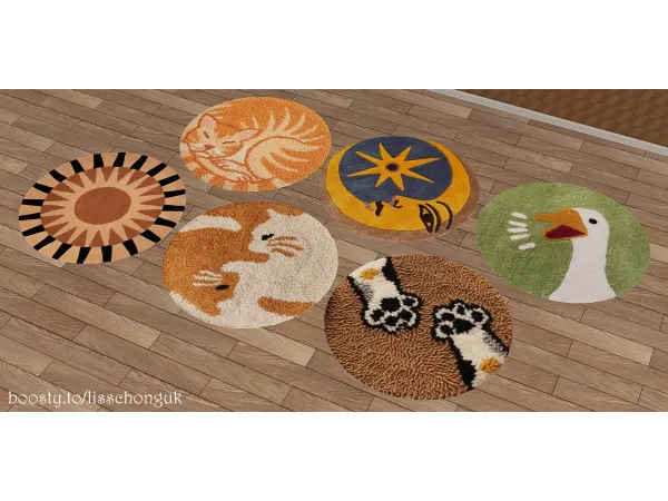 LissChonguk NEW cute carpet and pink by simsfinds - The Sims 2 Custom Content