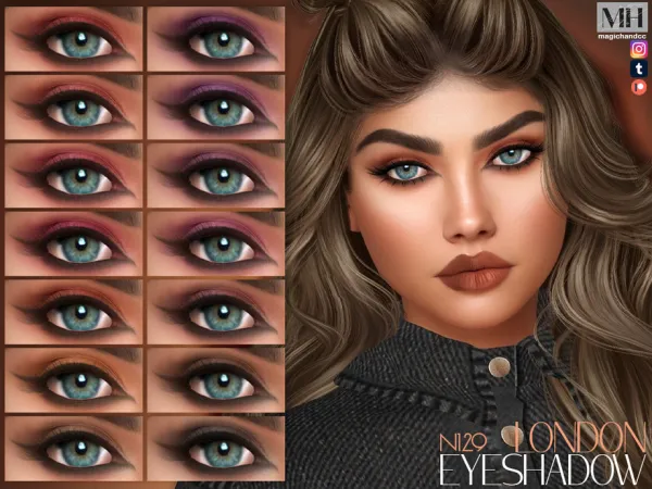 Sims 4 London Eyeshadow N129