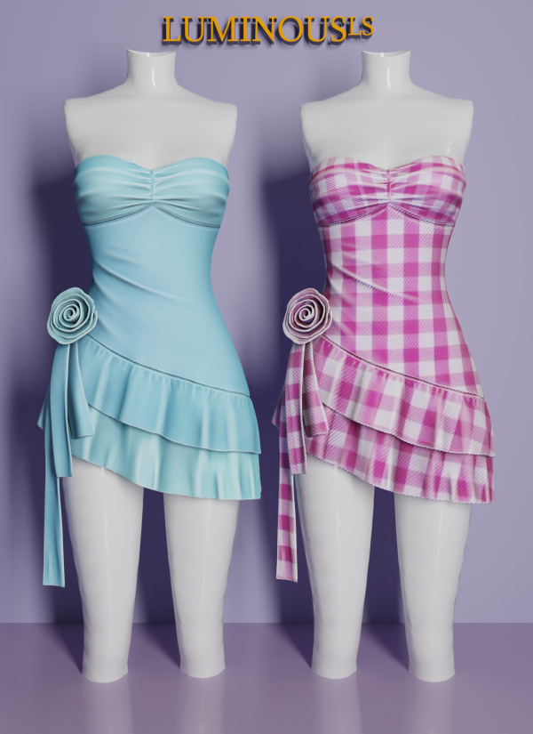Alpha LS Okta Mini Dress by mayoret - The Sims 4 Custom Content