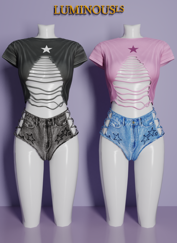 Alpha LS Tita top by mayoret - The Sims 4 Custom Content