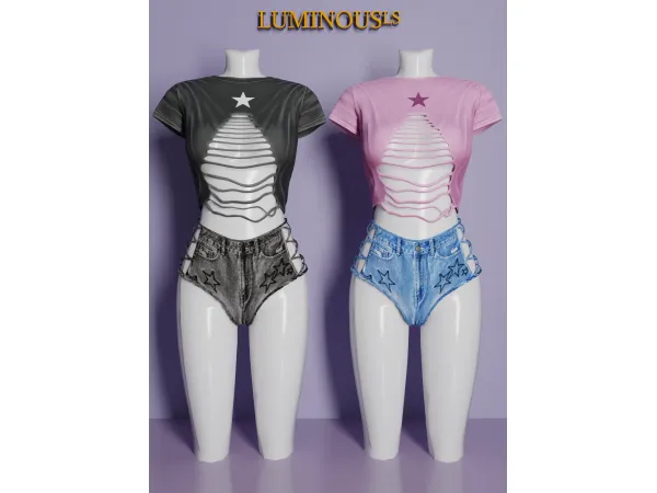 Alpha LS Tita top - The Sims 4 Custom Content