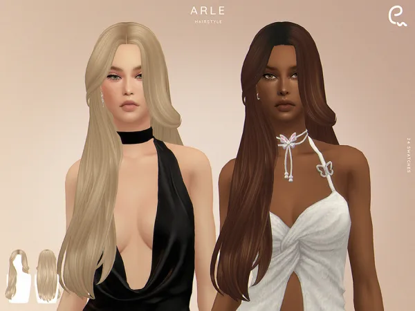 Sims 4 Arle Hairstyle by Enriques4