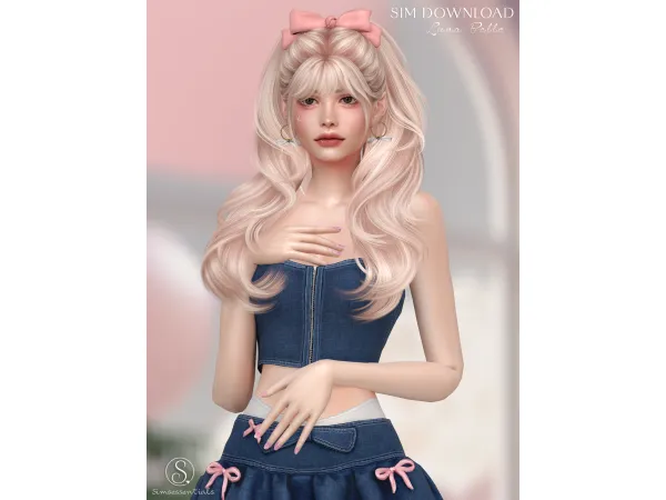 Sims 4 Elsa Denim Sim by simsessentials