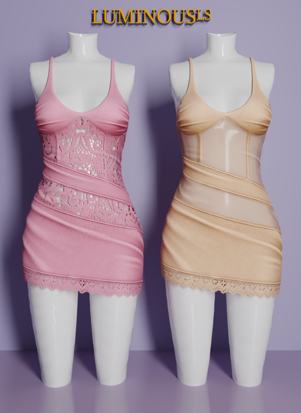 Alpha LS Aka Dress by mayoret - The Sims 4 Custom Content