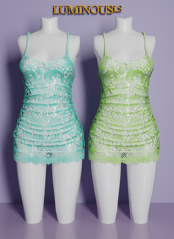 Alpha LS Kacchi Mini dress Full lace by mayoret - The Sims 4 Custom Content